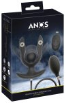 ANOS RC Inflatable Expander Plug model z funkcją wibracji, pompką i pilotem, silikon medyczny