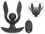 ANOS RC Inflatable Expander Plug model z funkcją wibracji, pompką i pilotem, silikon medyczny