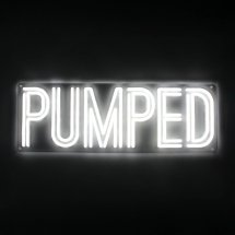 LED Neon Brand Sign Pumped – tablica reklamowa LED z zasilaczem EU, montaż na ścianie