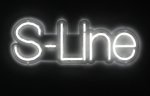 Love in the Dark LED S-Line – podświetlany napis dekoracyjny 40 cm, zestaw montażowy