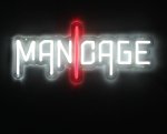 Mancage LED Neon – dekoracyjny szyld świetlny z adapterem EU, montaż ścienny