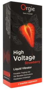 Orgie High Voltage Strawberry 15 ml – żel stymulujący do pielęgnacji ciała, truskawkowy aromat