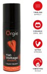 Orgie High Voltage Strawberry 15 ml – żel stymulujący do pielęgnacji ciała, truskawkowy aromat