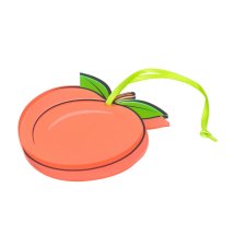 Shots Festive Ornament Peach – designerska ozdoba świąteczna, brzoskwiniowy kolor