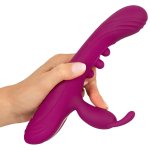 Javida 2F Vibrator Squirting – model silikonowy 22,5 cm, funkcja pulsacji, podwójna stymulacja