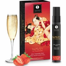 Shunga Waves Spray Smakowy Truskawka 20ml – pielęgnacyjny spray do ust z aromatem truskawkowym