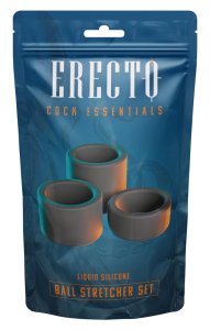 Erecto Zestaw Trzech Anatomicznych Pierścieni Rozciągających Liquid Silicone 2/3/4 cm