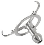 Fetish Collection Anal Deluxe stalowy ekspander intymny regulowany, 12,5 cm, z pierścieniem
