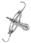 Fetish Collection Anal Deluxe stalowy ekspander intymny regulowany, 12,5 cm, z pierścieniem