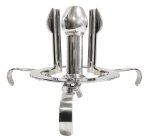 Fetish Collection Anal Deluxe stalowy ekspander intymny regulowany, 12,5 cm, z pierścieniem