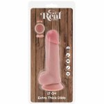 TOYJOY Get Real Deluxe Extra Thick 17 cm anatomiczny model z podwojną gęstością i przyssawką