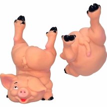 Diverty Skarbonka Świnka Naked Pig – gumowa dekoracja, duża pojemność, oryginalny design