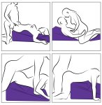 Liberator Wedge/Ramp Czarny – zestaw poduszek anatomicznych duo, welur, wsparcie relaksu