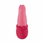 Teazers Double Tongue Pink – model dwusilnikowy, silikonowy, IPX7, 7 trybów