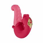 Teazers Double Tongue Pink – model dwusilnikowy, silikonowy, IPX7, 7 trybów