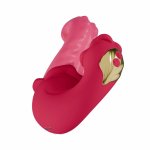 Teazers Double Tongue Pink – model dwusilnikowy, silikonowy, IPX7, 7 trybów
