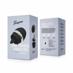 Teazers Mini Tongue Vibrator Black – kompaktowy masażer silikonowy, wodoodporny, USB