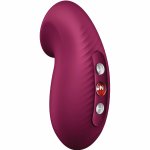 Fun Factory Desire Air Pulse – czerwony stymulator powietrzny, 11 programów Air Pulse, silikon medyczny, USB-C