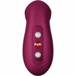 Fun Factory Desire Air Pulse – czerwony stymulator powietrzny, 11 programów Air Pulse, silikon medyczny, USB-C