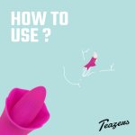 Teazers Flower Touch – model wibrujący silikonowy, różowy, 10 trybów, anatomiczna powierzchnia