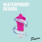 Teazers Flower Touch – model wibrujący silikonowy, różowy, 10 trybów, anatomiczna powierzchnia