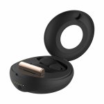 Rosy Gold C-Shape Black – bezprzewodowy masażer anatomiczny, etui ładowania z lusterkiem