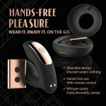 Rosy Gold Model Black – dyskretny system noszony, silikonowy, etui ładowania z lustrzaną pokrywą