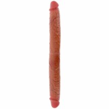 ToyJoy Get Real Skin 46 cm – silikonowy model dwustronny, anatomiczny, kolor karmelowy