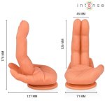 Intense LEELA – elastyczny stymulator punktu G, model dłoniowy, silikon medyczny 12,6 cm