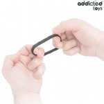 Addicted Toys zestaw teksturowanych pierścieni silikonowych 4 rozmiary, czarne
