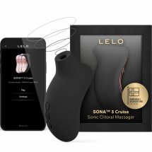 LELO SONA 3 Cruise – intymna maszyna sonic control czarna, 12 trybów, Bluetooth