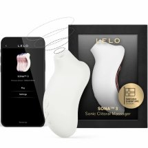 LELO SONA 3 Sonic System Cream – precyzyjna maszyna intymna, Bluetooth, 12 trybów