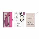 Womanizer Next Dusty Pink – maszyna intymna z technologią Air Pulse, silikon medyczny, 12 trybów