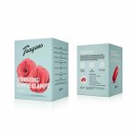 Teazers Klipsy Wibracyjne na Sutki, 9 Trybów, Czerwone, USB, silikonowe końcówki, regulacja nacisku