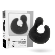 Black&Silver DuckyMania – miniaturowa maszyna intymna silikonowa, ładowalna, 8 trybów