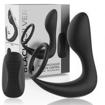 Black&Silver Model BS9229 – masażer zdalnie sterowany, silikonowy, czarny, średni, 10 trybów