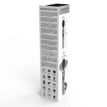 Black&Silver Dexter masażer rożdżka silikonowa 10 trybów, USB, wodoodporny 30,6 cm