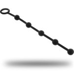 Black&Silver Korg Beads zestaw anatomicznych koralików silikonowych 21 cm, czarny