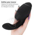 Womanizer Duo Next Czarny innowacyjny system podwójnej stymulacji, 3D Air, IPX7