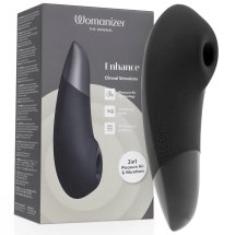 Womanizer Enhance czarny stymulator 2w1, technologia powietrzna i wibracje, IPX7