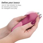 Womanizer Vibe Lay-On UltraWave Dusky Pink, cichy model, wodoodporny, 10 trybów