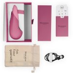 Womanizer Vibe Lay-On UltraWave Dusky Pink, cichy model, wodoodporny, 10 trybów