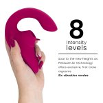 Womanizer Blend Rabbit stymulator powietrzny i wibracyjny, żywy róż, 8 poziomów