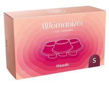 Womanizer Zestaw 3 Głowic W-Heads S Bordeaux – Premium 2/Classic 2, silikon z powłoką PU