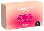 Womanizer Next Zapasowe Nasadki Czarna S – 3 silikonowe końcówki wymienne do modelu Next