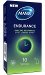 Manix Endurance – Prezerwatywy z systemem opoźniającym, 10 sztuk, 53 mm