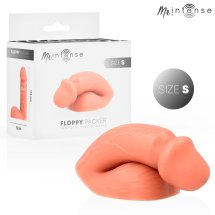MR INTENSE Floppy Packer S – Anatomiczny model silikonowy, beżowy, dyskretny, rozmiar S