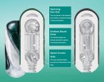 Tenga Flip 360 Aurora Green – spiralna maszyna intymna 360°, system regulacji nacisku