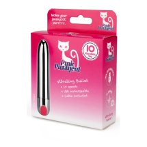 Pink Pussycat Silver Bullet wibrująca kulka USB, 10 trybów, srebrny, kompaktowy