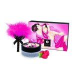 Bijoux Indiscrets Raspberry Feeling Puder do masażu ciała 75g z malinowym aromatem i puszystą pacynką